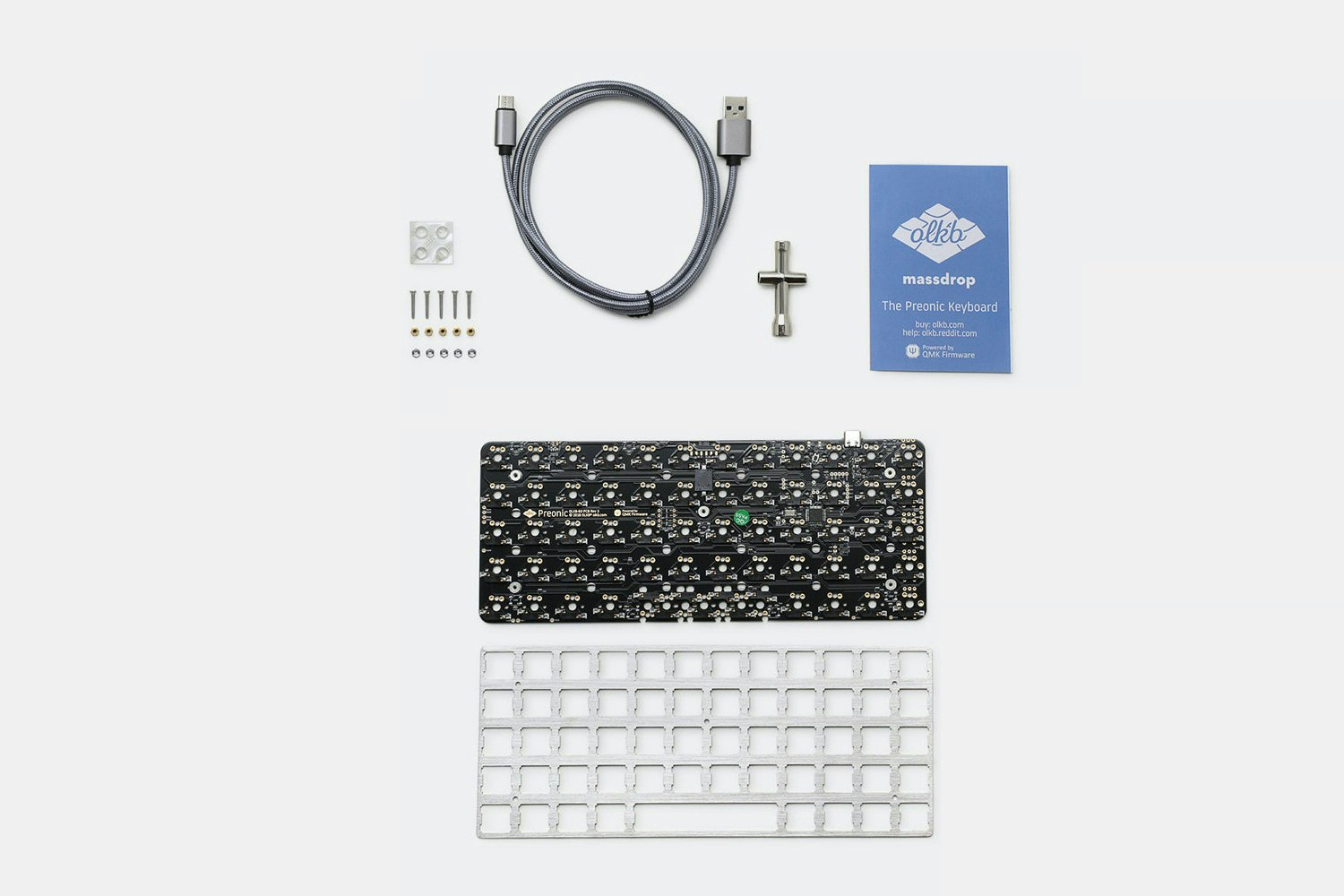 Drop + OLKB Preonic Keyboard MX Kit V3 Ortholinear Mechanical Keyboards